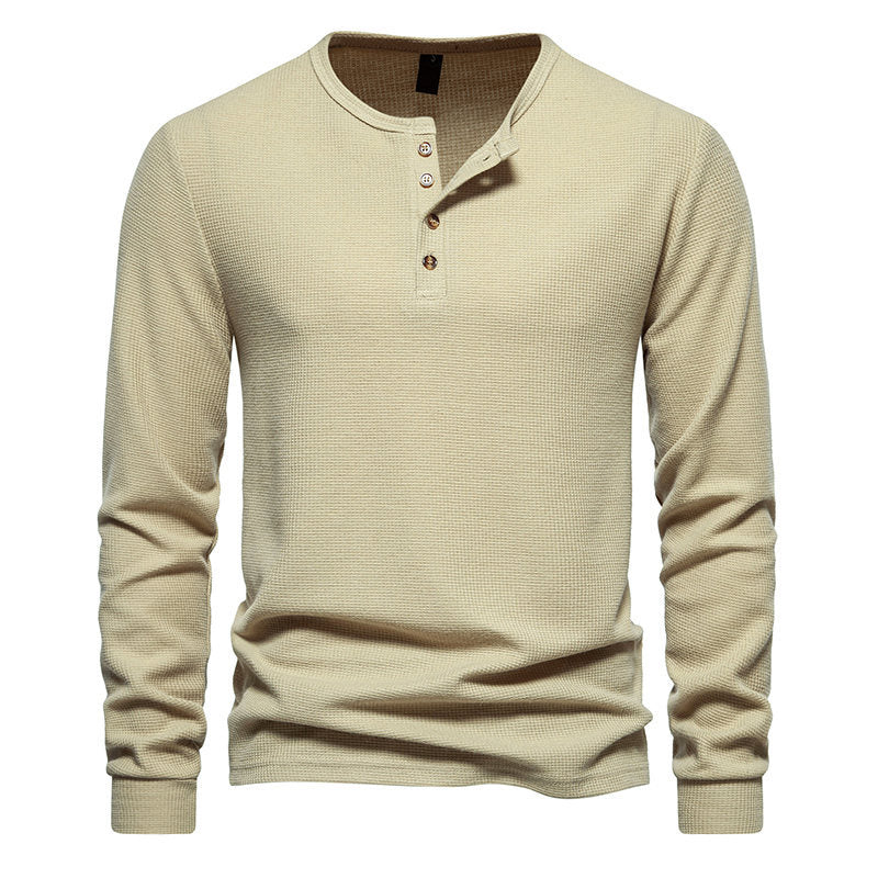 Men's Long-Sleeved Shirt Structured Modern Buttons