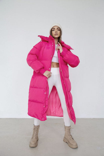 Women's Plus Size Puffer Jacket with Hood