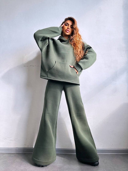 Women's Oversized Hoodie & Wide Leg Sweatpants Set