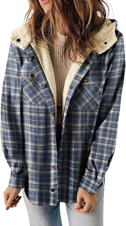 Women's Wool Coat with Plush Hood