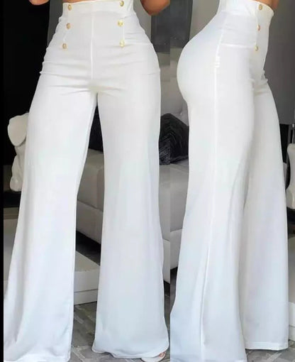 Elegant Women's High-Waisted Palazzo Pants