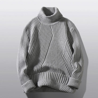 Women's Turtleneck Sweater Chunky Knit Warm Elegant Design