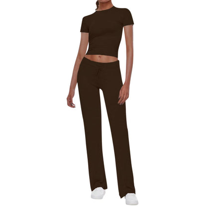Women's Sport Set Crop Top and Jogger Pants