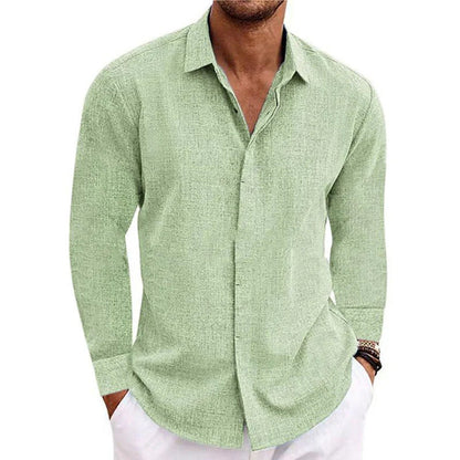 Men's Breathable Long-Sleeve Casual Shirt Modern Cut