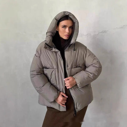 Damen Winterjacke Sportlich Warm Isoliert - IdealeKleiden