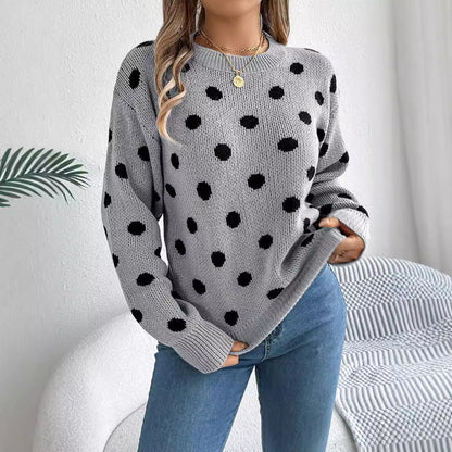 Classic Women's Polka Dot Sweater