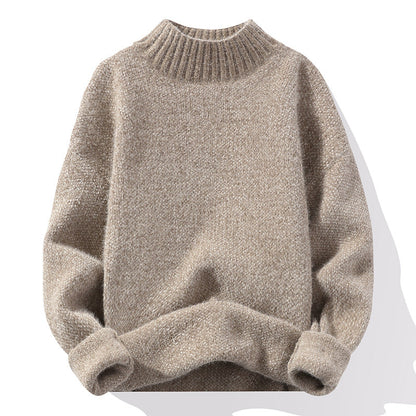Women's Sweater High-Quality Ribbed Knit Soft Collar