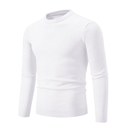 Fine Men's Round Neck Sweater Elegant Design