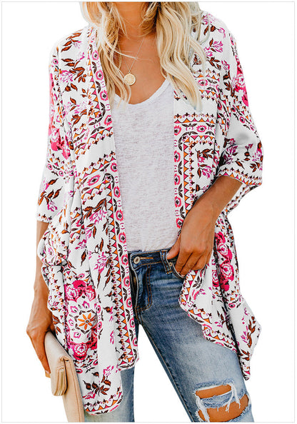 Women's Kimono Summer Lightweight Floral Print