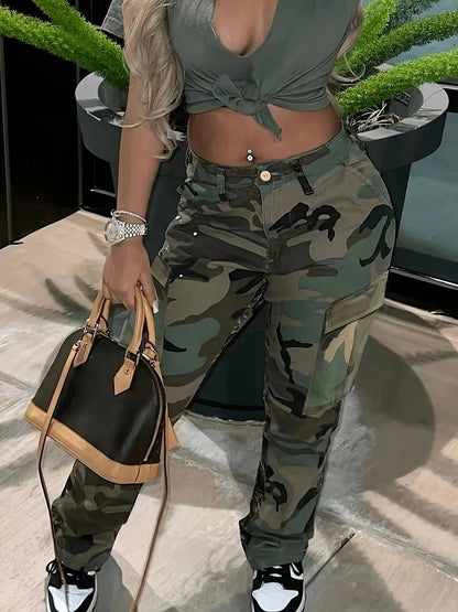 Women's Cargo Pants Camo Stylish Practical