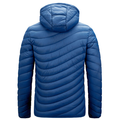 Leichte Herrenjacke Kapuze Sportlich - IdealeKleiden