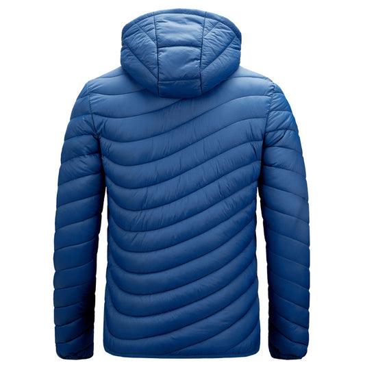 Leichte Herrenjacke Kapuze Sportlich - IdealeKleiden