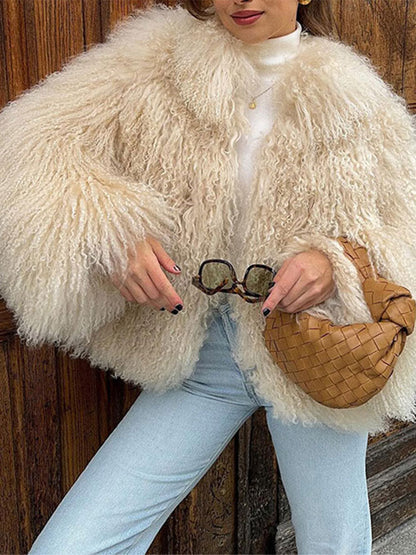 Women's Elegant Faux Shearling Jacket