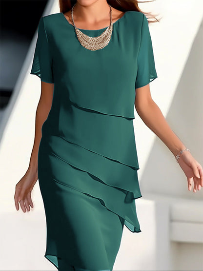 Women's Dress Elegant Flowing Layered Effect