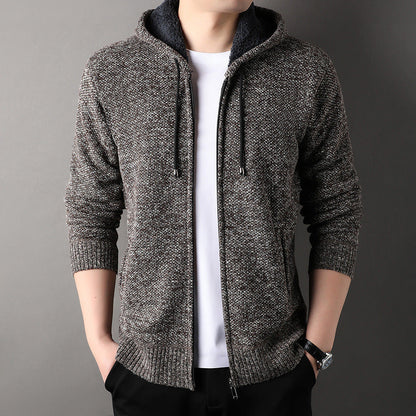 Men's Cardigan Hood Soft Lined Trendy