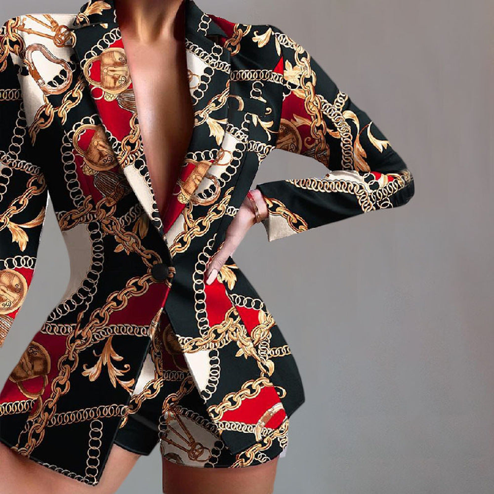 Elegant Dress Leopard Print Tailored Chic
