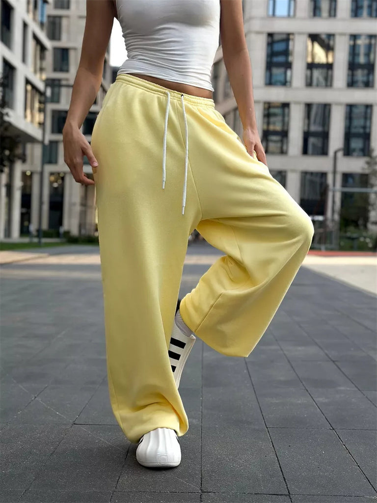 Comfortable Leisure Trousers Wide Leg Fit Soft