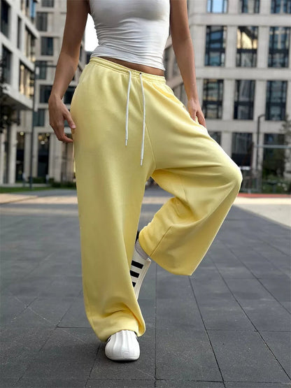 Comfortable Leisure Trousers Wide Leg Fit Soft