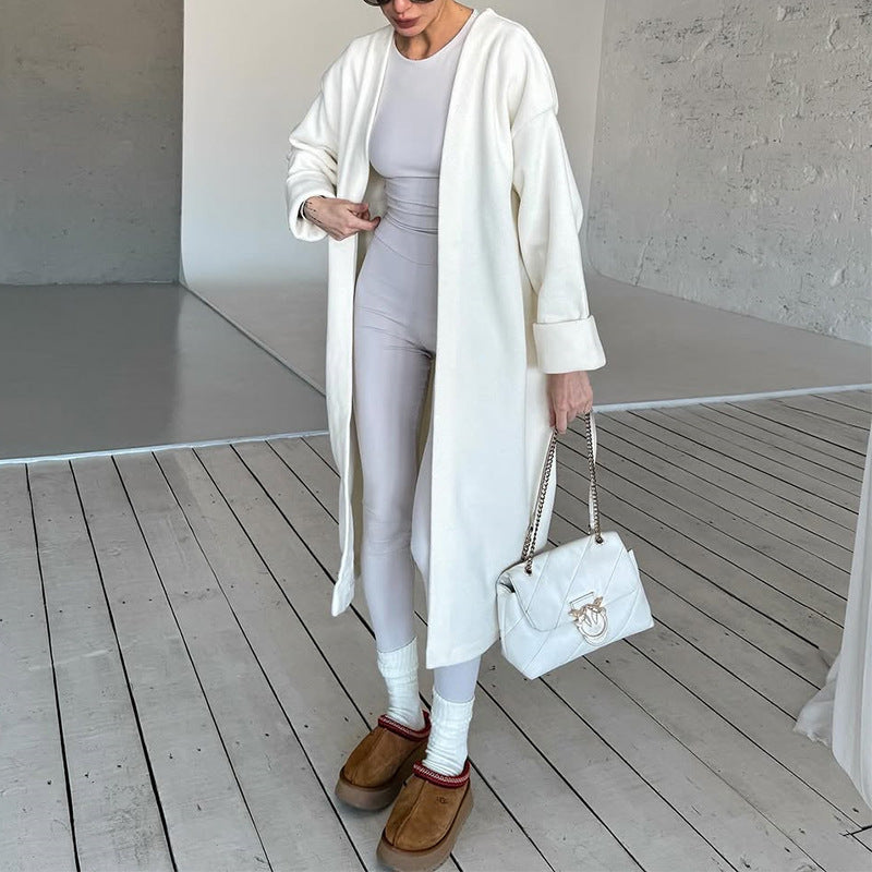 Soft women's winter coat oversized style