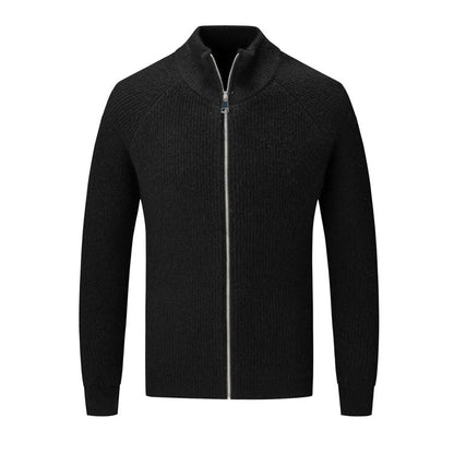 Men's Cardigan High Collar Elegant Design
