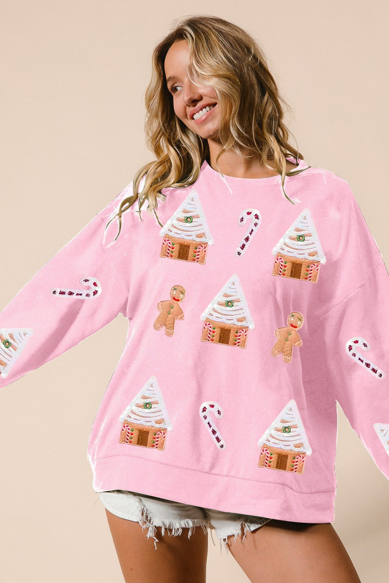 Christmas Dress Glitter Sequin Top
