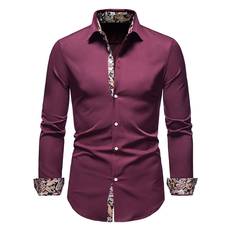 Men's Paisley Pattern Shirt Exclusive Modern