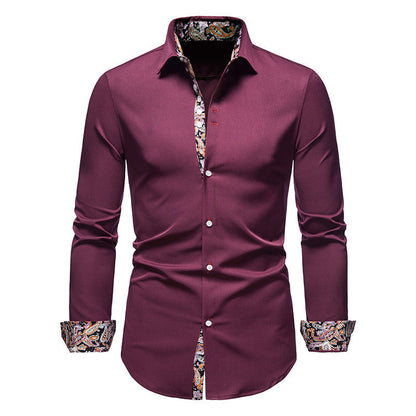 Men's Paisley Pattern Shirt Exclusive Modern