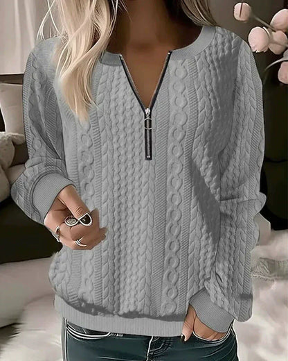 Practical Sweatshirt Zipper Sporty