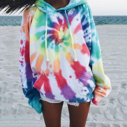 Women's Pullover Casual Tie-Dye Design Trendy