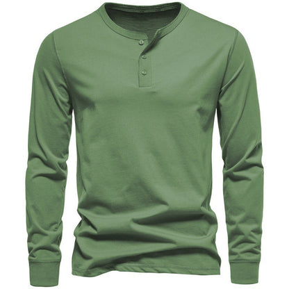 Men's Long-Sleeve Shirt Modern Button-Up Elegant