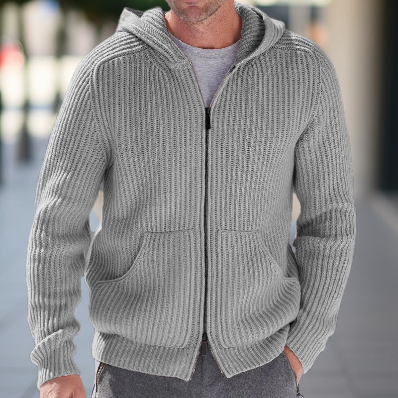 Men's Cardigan Hooded Warm Plus Size