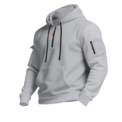 Men's Sports Hoodie Zipper Pockets
