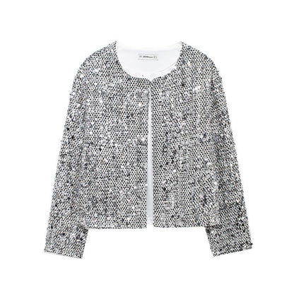 Glitter Jacket Women's Party Shimmer Effect
