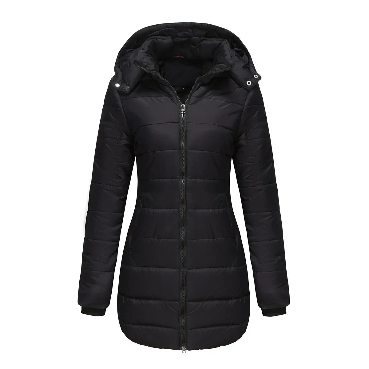 Women's Puffer Jacket Lined Warm Insulated