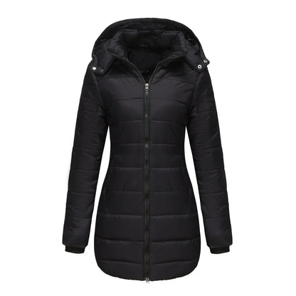 Women's Puffer Jacket Lined Warm Insulated
