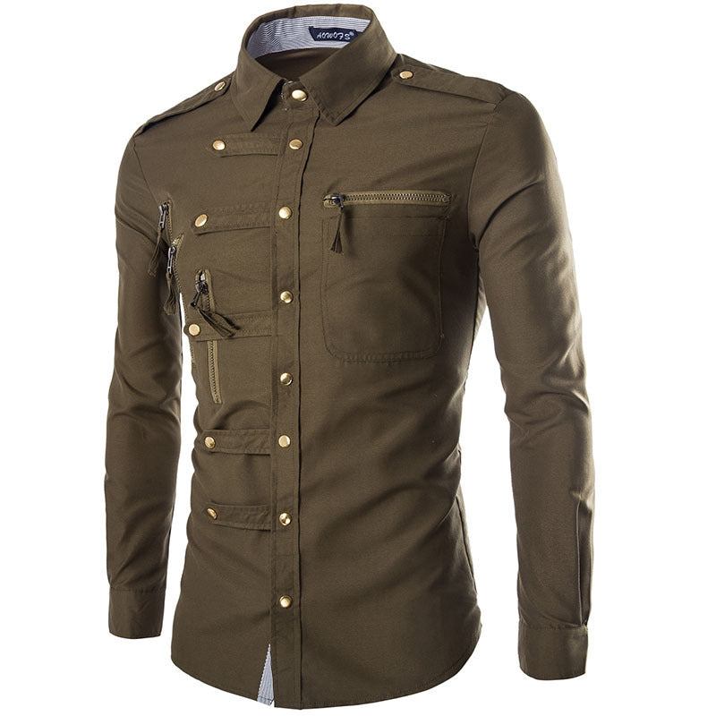 Men's Modern Multi-Pocket Shirt Premium Quality
