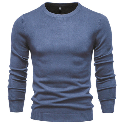 Men's Round Neck Cotton Sweater Elegant Design