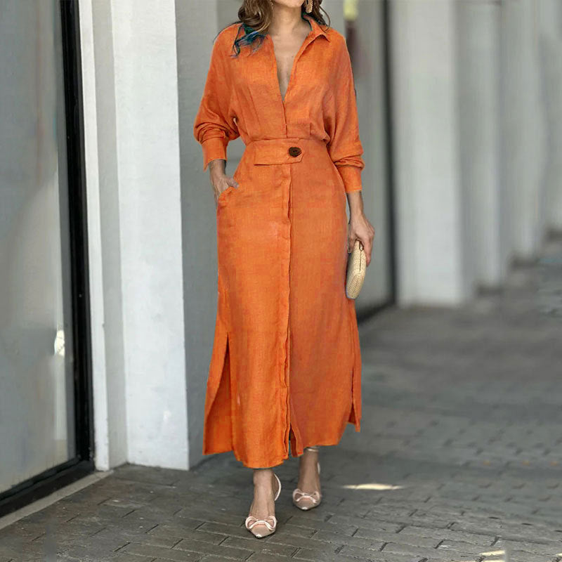 Women's Maxi Dress Linen Elegant Summer Dress