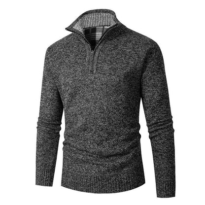 Men's Pullover High Neck Zipper Practical