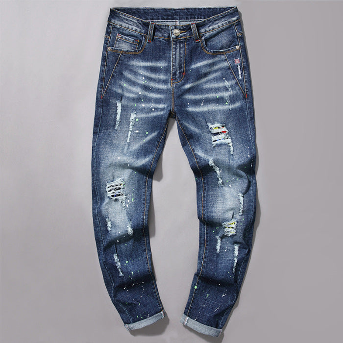 Men's Casual Jeans Colorful Design