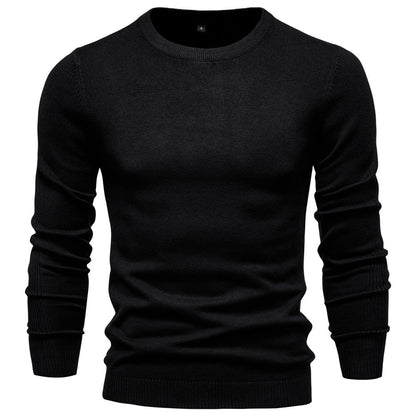 Men's Round Neck Cotton Sweater Elegant Design