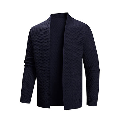 Men's Cardigan Modern Textured Pattern Practical