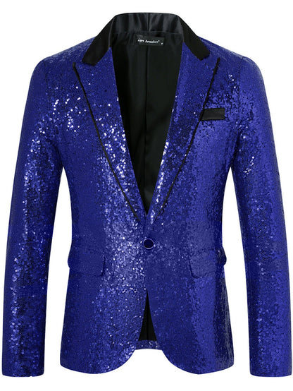 Men's Sequin Blazer Elegant Evening Wear