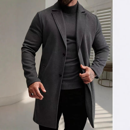 Herren Wollmantel Elegant Stylish Winter - IdealeKleiden