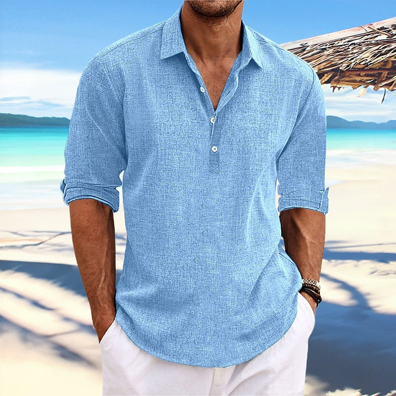 Men's Linen Shirt Comfortable Summer