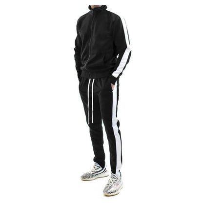 Men's Functional Tracksuit with Contrast Stripes