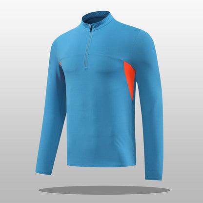 Men's Thermal Functional Shirt Stand-up Collar Zipper