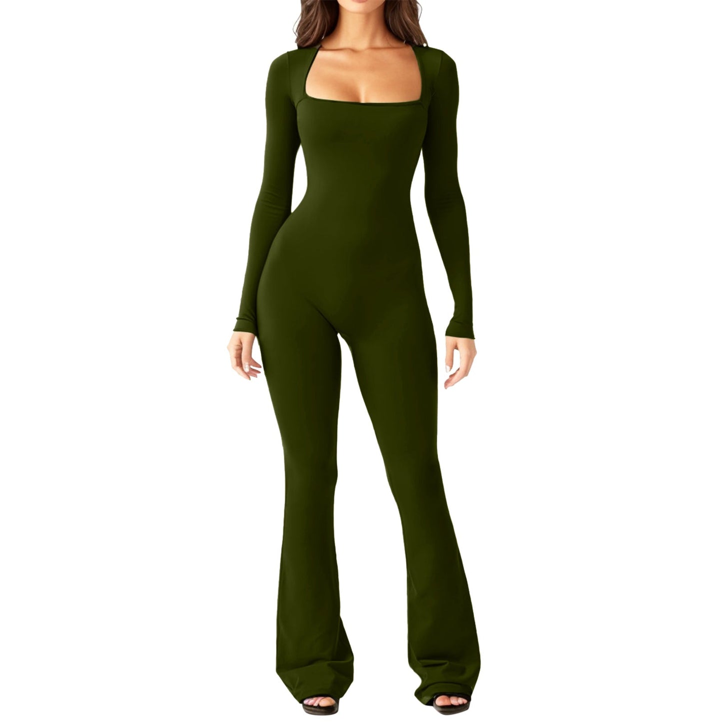 Damen Overall Großes Design Weites Bein