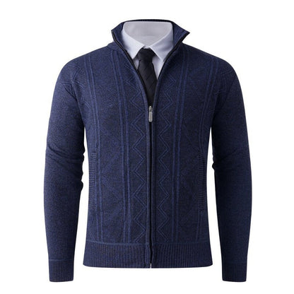 Men's Cardigan Modern Elegant Zipper Design