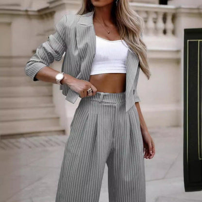 Women's Blazer Set Modern Suit Trousers